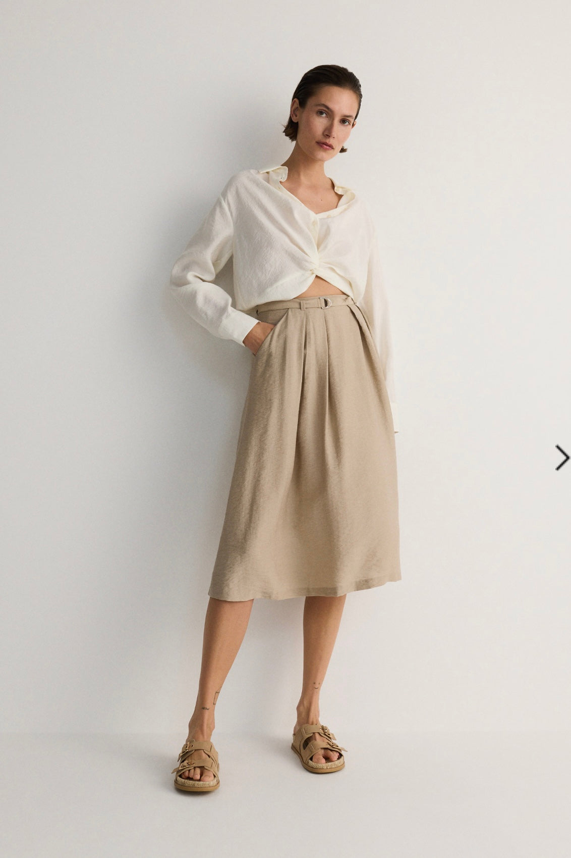 Z-jupe beige
