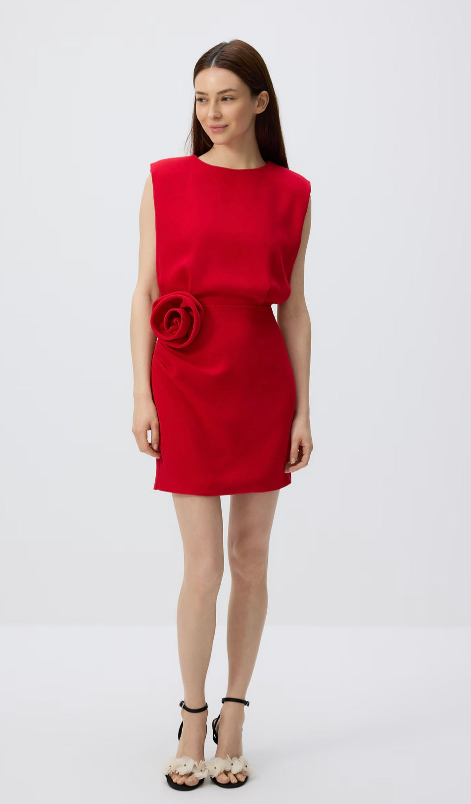 V-Mini Robe rouge