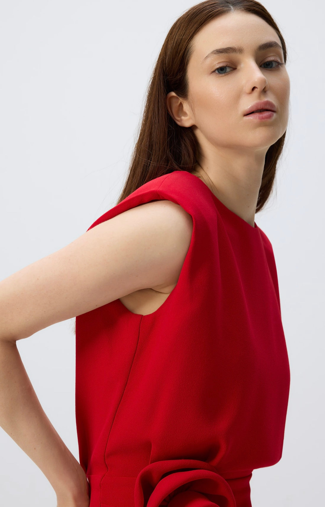 V-Mini Robe rouge