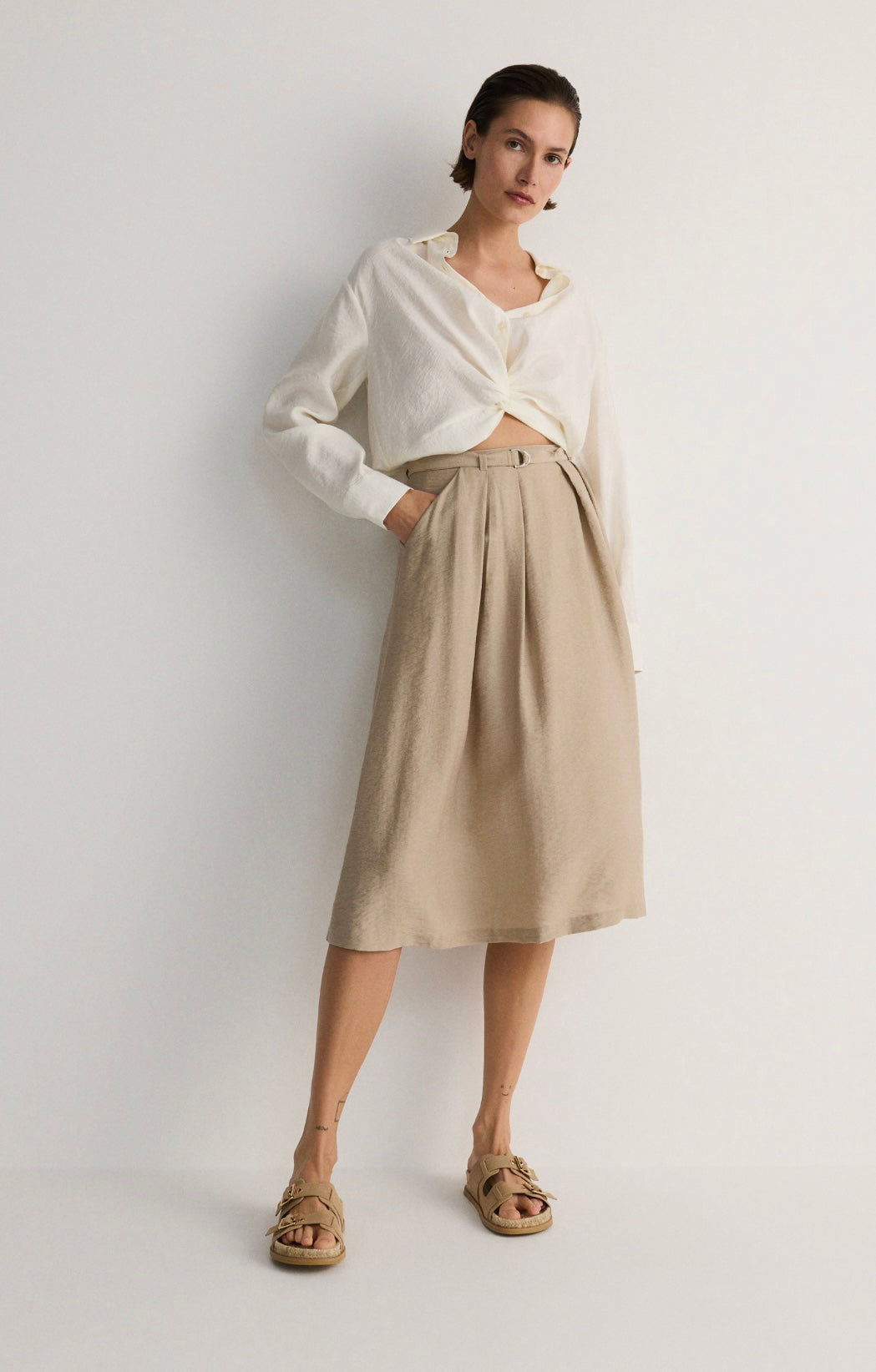Z-jupe beige