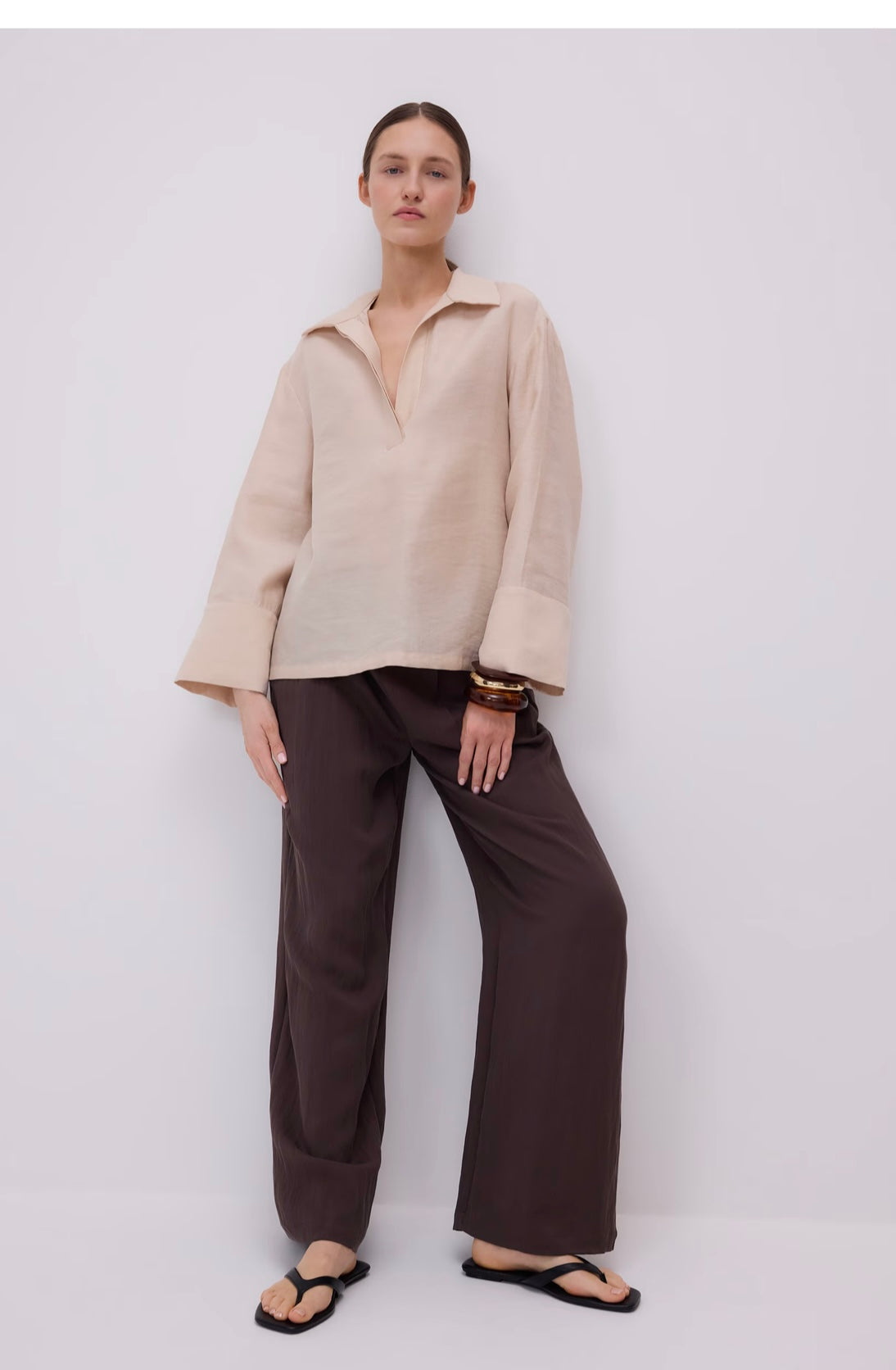 X-blouse beige