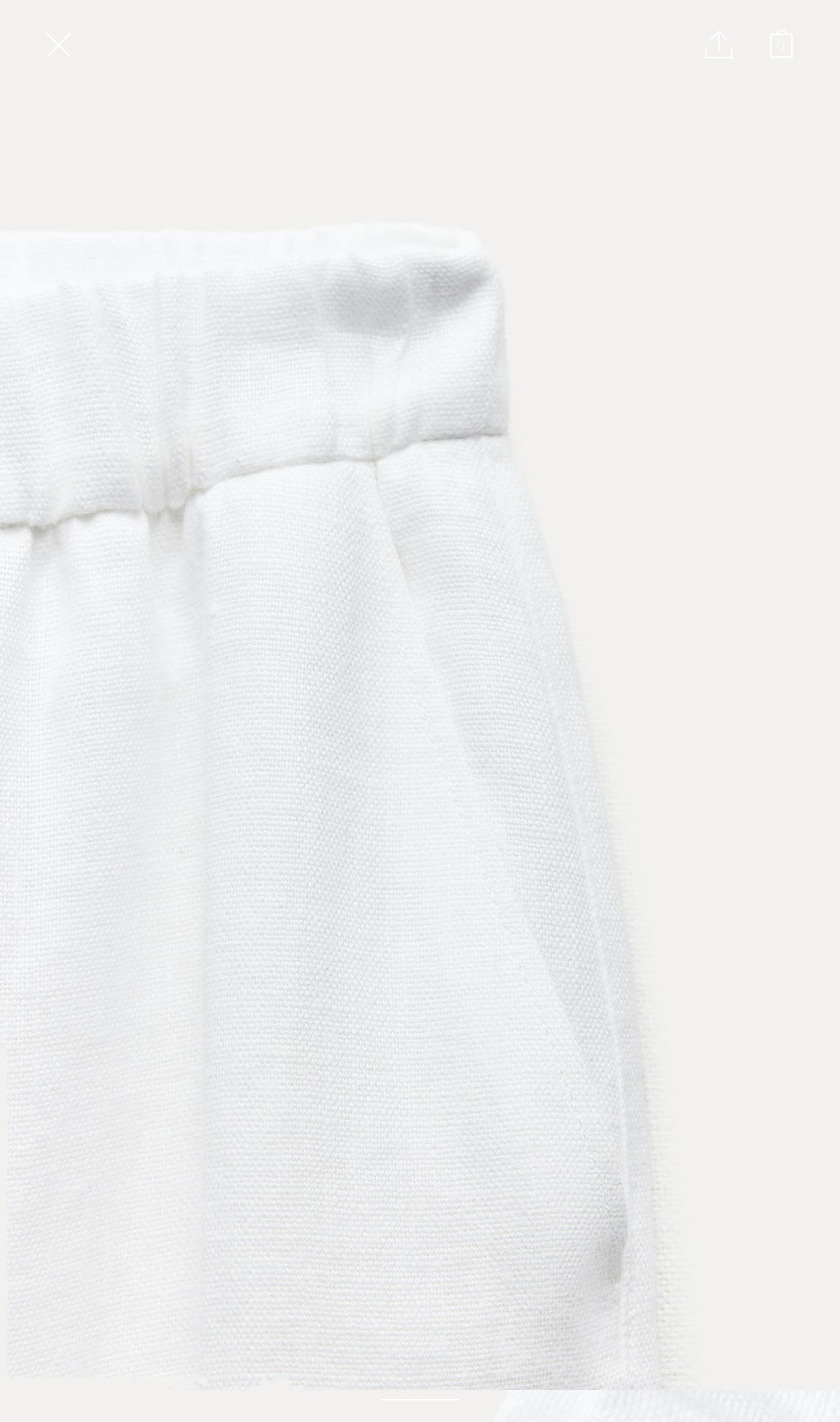 W-Pantalon blanc en lin