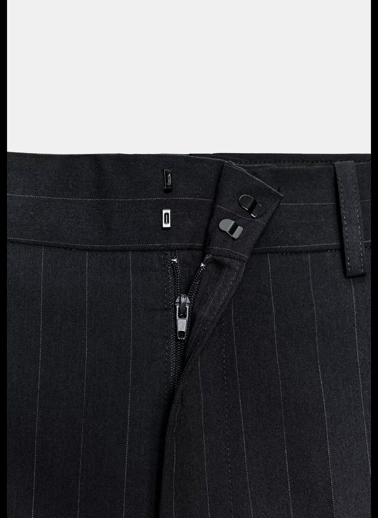 G-Pantalon rayé noir