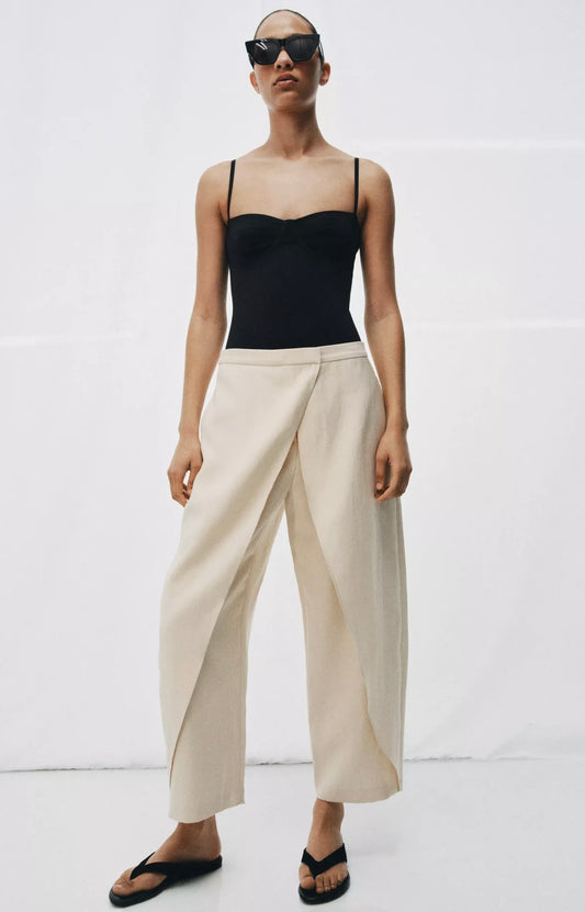 H-Pantalon ecru